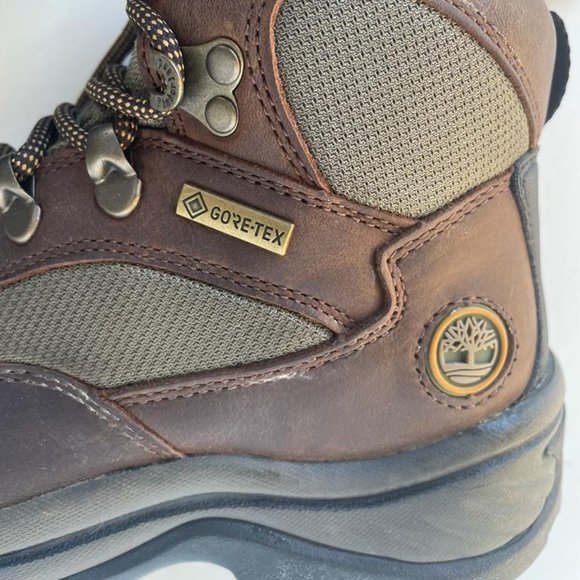TIMBERLAND Women's Gore-Tex Brown Leather Hiking Outdoor Boots 15631 Size 7 - Picture 3 of 12